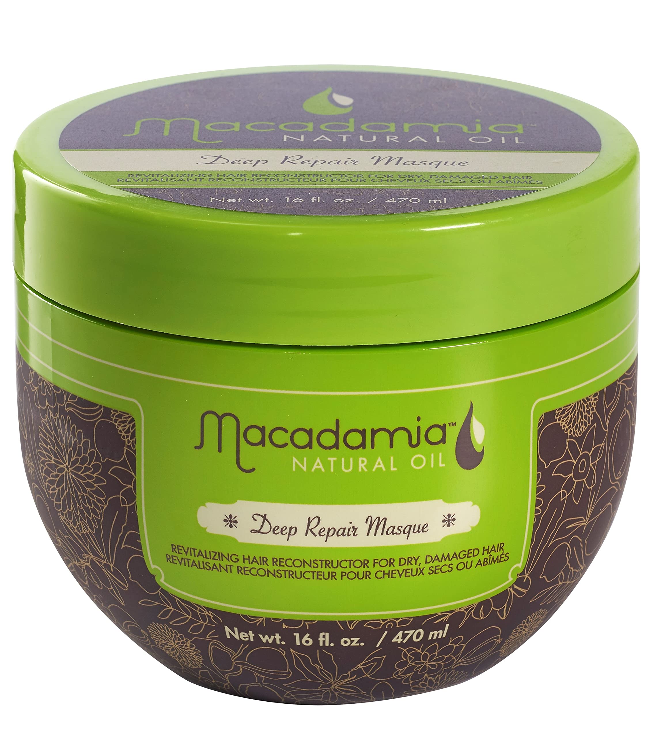 Macadamia Natural Oil Deep Repair Masque for Dry & Damaged Hair, 16 fl oz - Macadamia Natural Oil Official Product View 2
