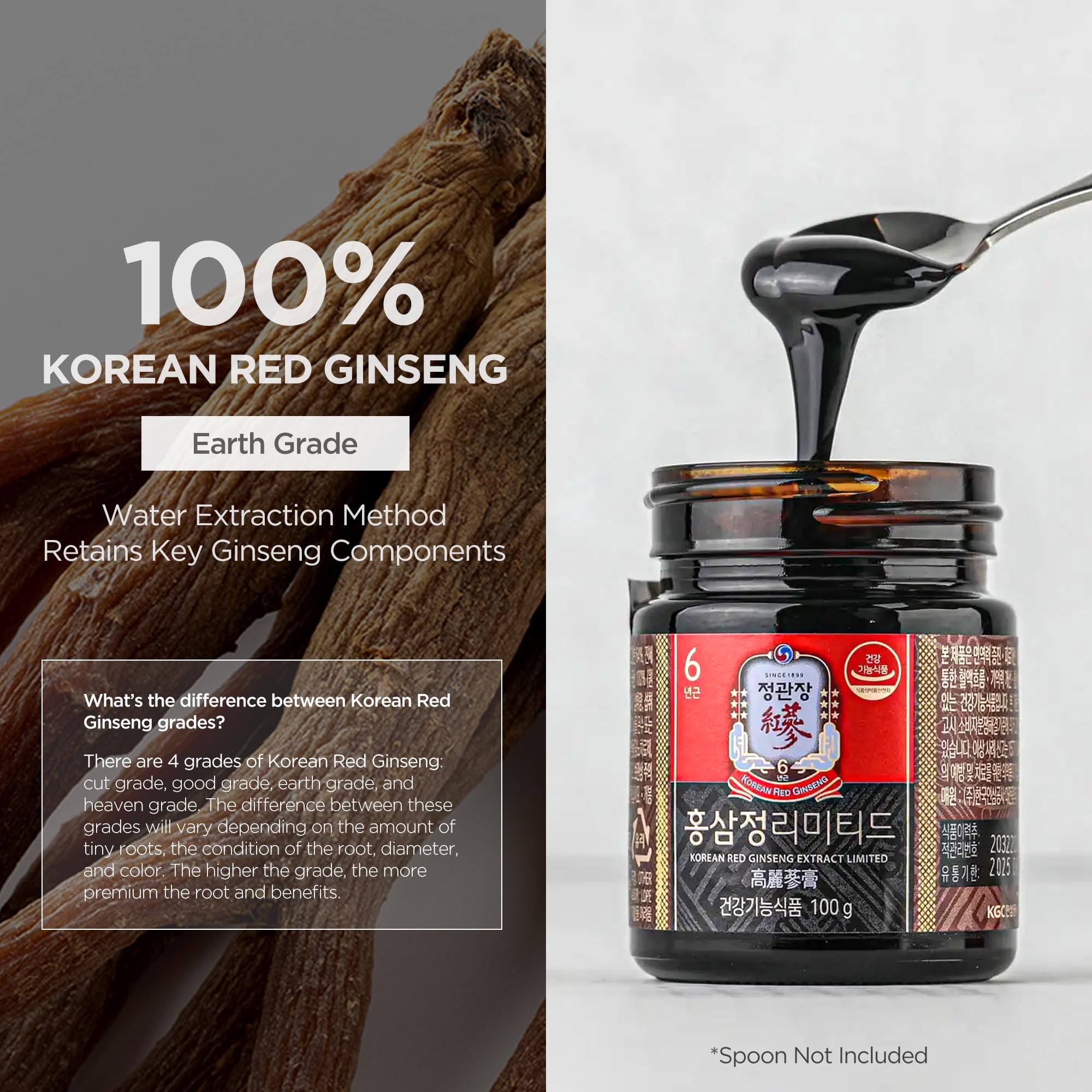 JUNG KWAN JANG Korean Red Ginseng Extract Limited 100g Jar | Gins - JUNG KWAN JANG Official Product View 3