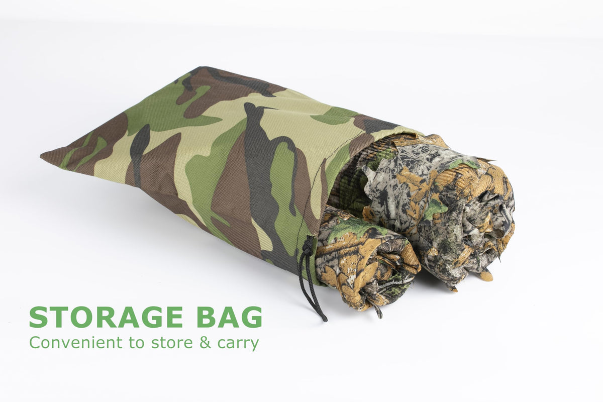 Ginsco Ghillie Suit Full Face Mask Gloves Set 3D Leafy Camo - Ginsco Official Imagery - 6