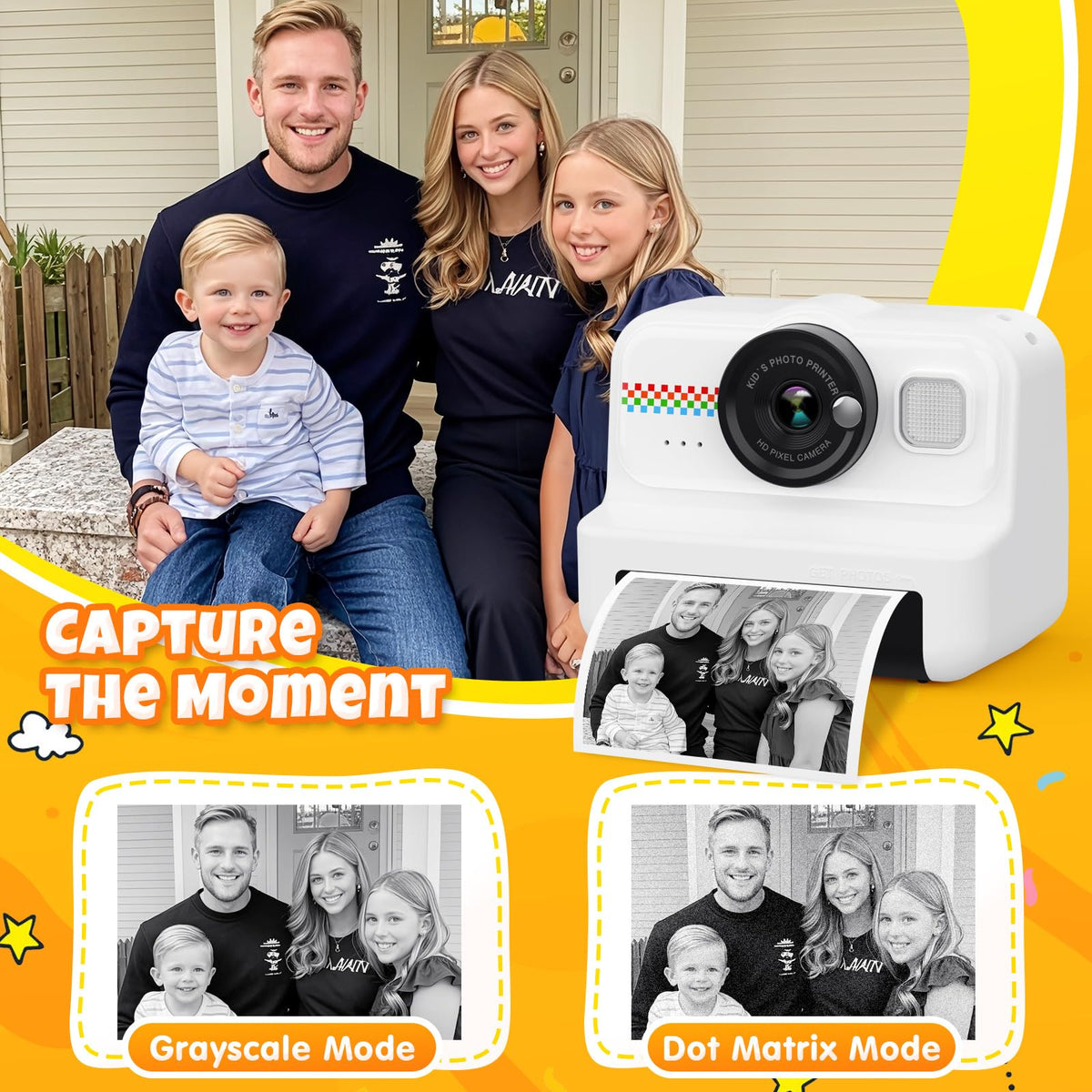 HiMont Kids Instant Print Camera 1080P HD Kids Camera - HiMont Official Imagery - 4