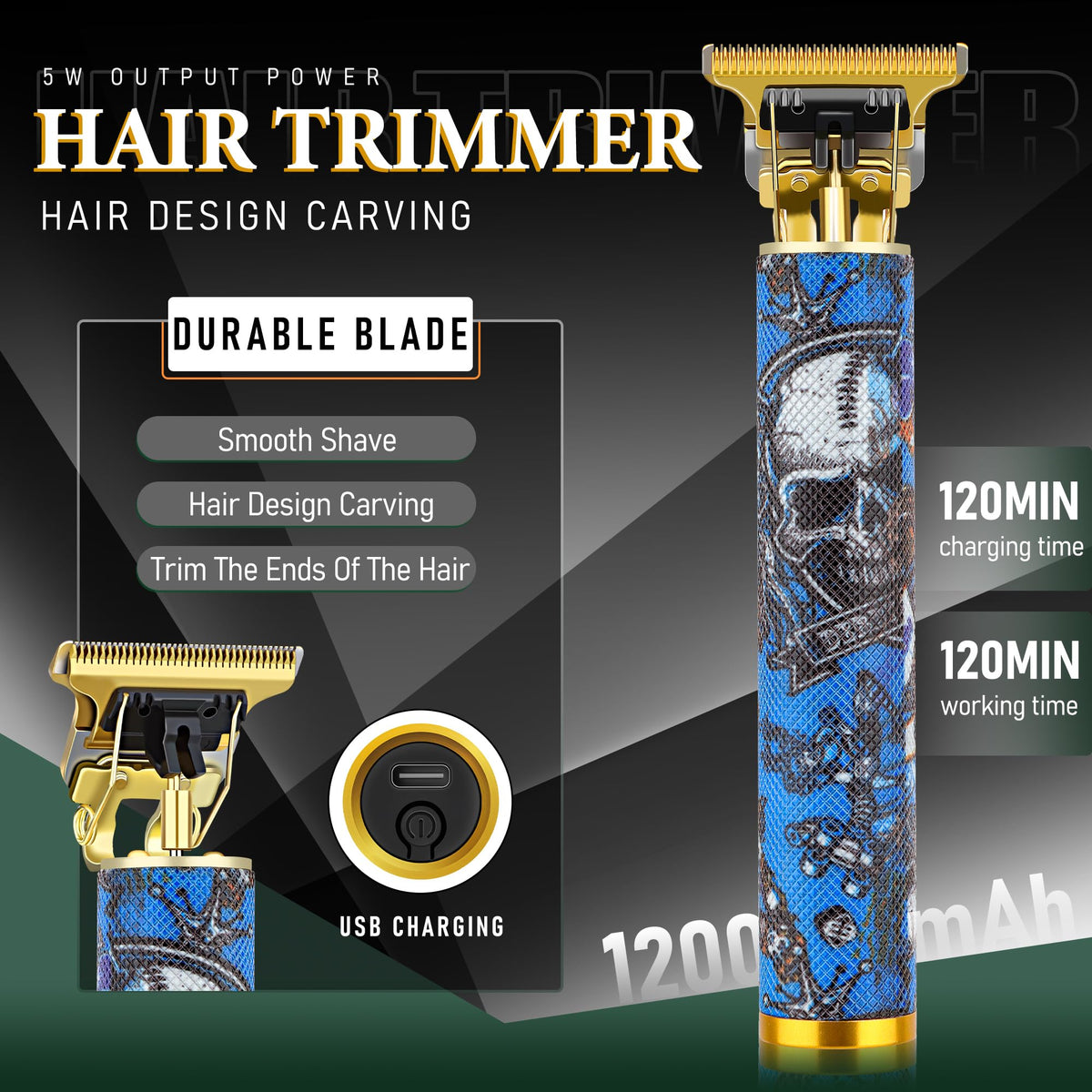 Hair Clippers for Men 4 Pcs Professional Cordless - LQT Official Imagery - 8