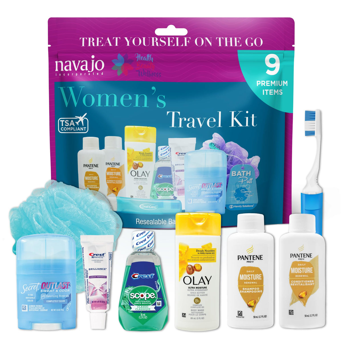 Handy Solutions 9 Piece Resealable Women s Travel Kit - Handy Solutions Official Imagery - 2
