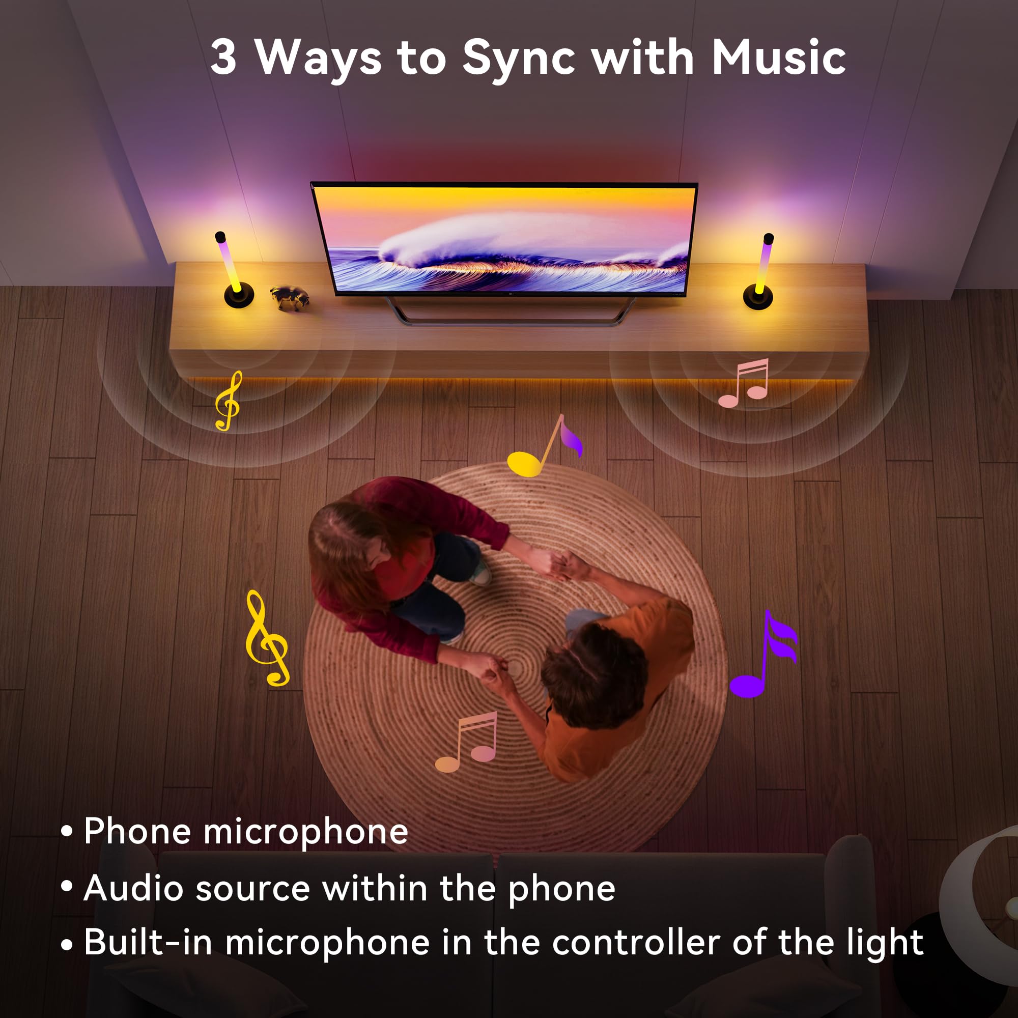 Ledagic IC+RGBW USB Powered Led Light Bar with App & Remote Contr - Ledagic Official Product View 3