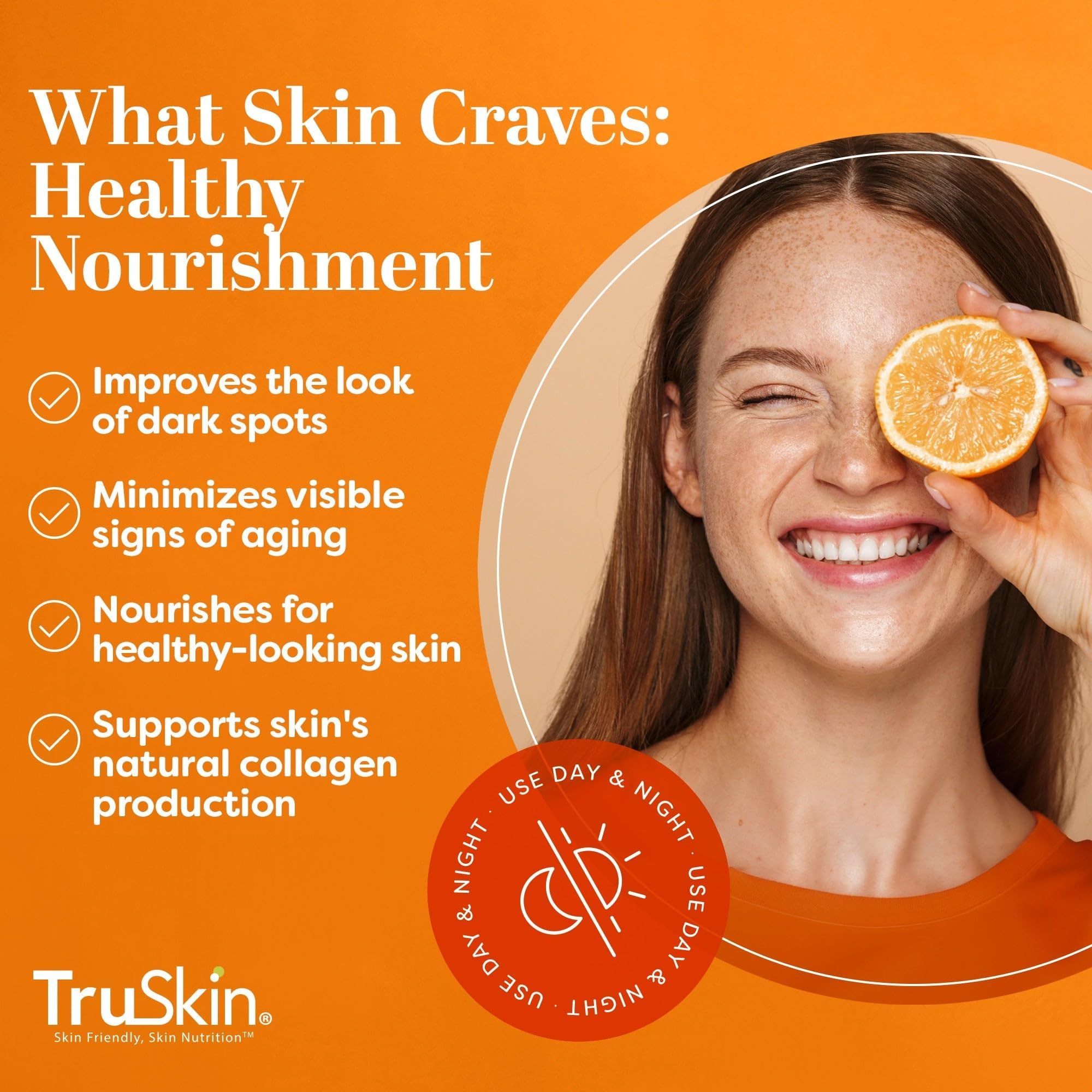 TruSkin Brightening Vitamin C Serum for Face with Hyaluronic - TruSkin Official Imagery - 4