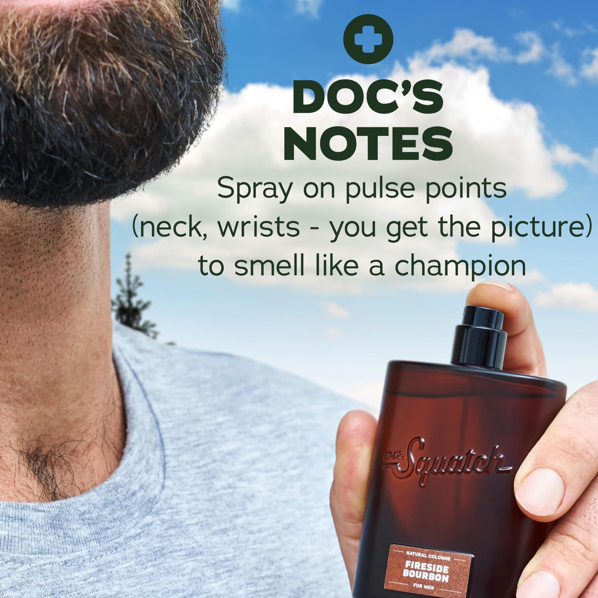 Dr Squatch Natural Cologne for Men Fireside Bourbon Men s - Dr. Squatch Official Imagery - 8