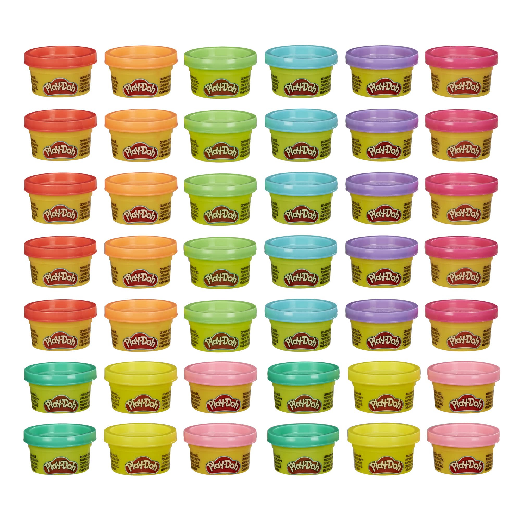 Play Doh Bulk Handout 42-Pack of 1-Ounce Modeling Compound Cans, - Product Imagery