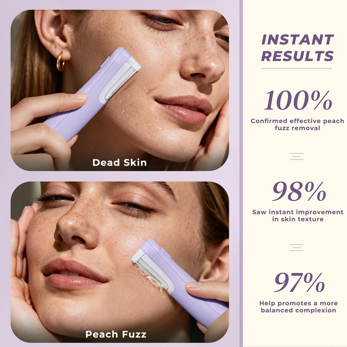 WLU Dermaplane Razor for Women Face Peach Fuzz Removal - WLU Official Imagery - 6