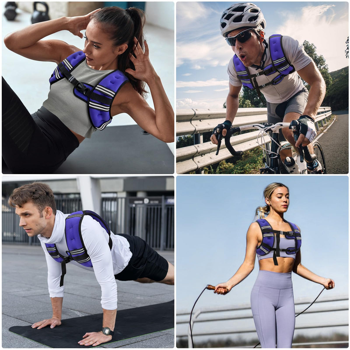 Zeerun Weighted Vest 6 8 10 12 15 18 20 24 30LB for Men - Zeerun Official Imagery - 8