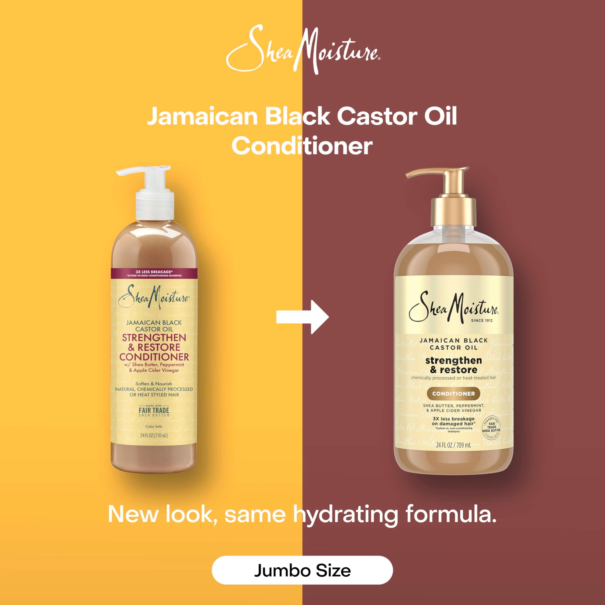 Elefair Tech Shea Moisture Jamaican Black Castor Oil Conditioner for Curly Hair - Elefair Tech Official Product View 3