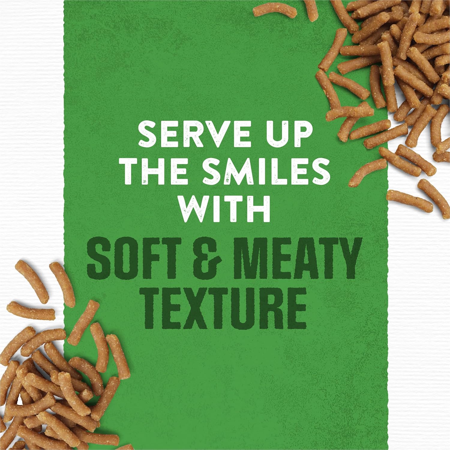 Purina Moist & Meaty soft dog food pouches with real chicken, 36-count box, showing open pouches with chunks of chicken and gravy inside.