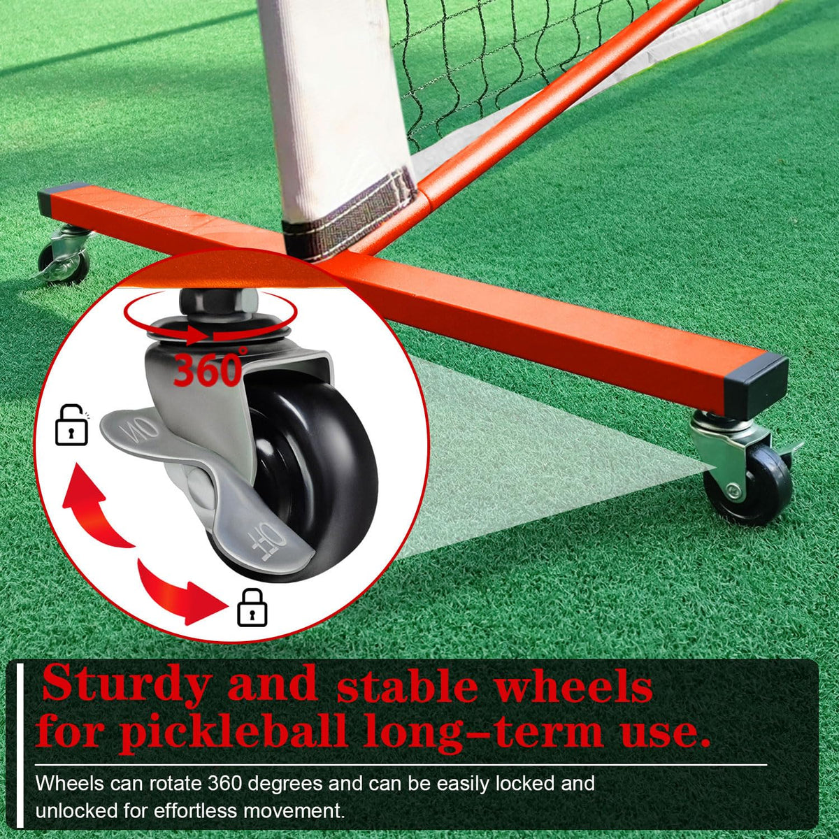 Portable Pickleball Net with 4 Paddles Set for Indoor - Zdgao Official Imagery - 3