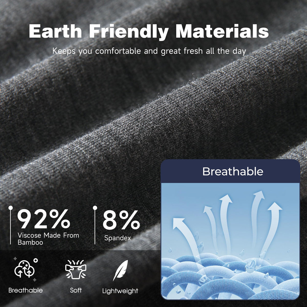 BAMBOO COOL Men s Cooling Underwear Ultra Soft Breathable - BAMBOO COOL Official Imagery - 6
