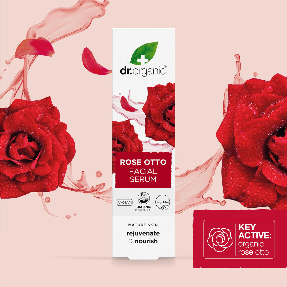 Dr Organic Rose Otto Facial Serum - Dr. Organic Official Imagery - 6