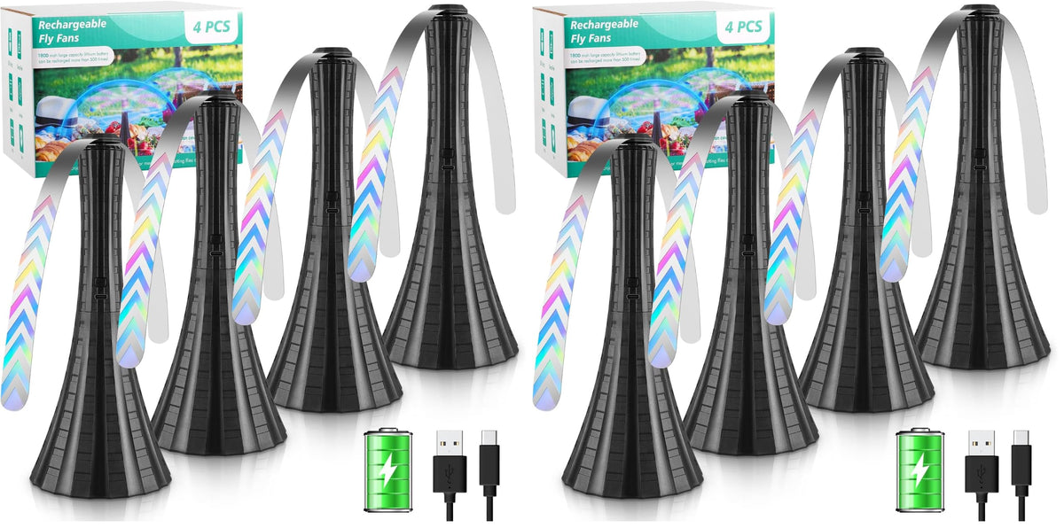 Fly Fans for Tables Rechargeable Flies Fan to Keep Flies - Adawook Official Imagery - 8
