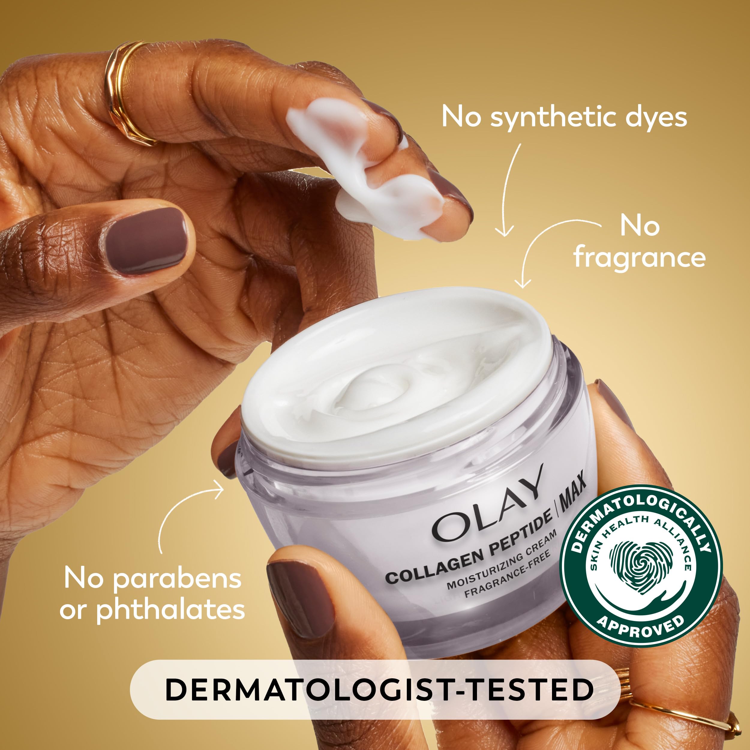 Olay Collagen Peptide Face Moisturizer, Firming Cream for Women, - Olay