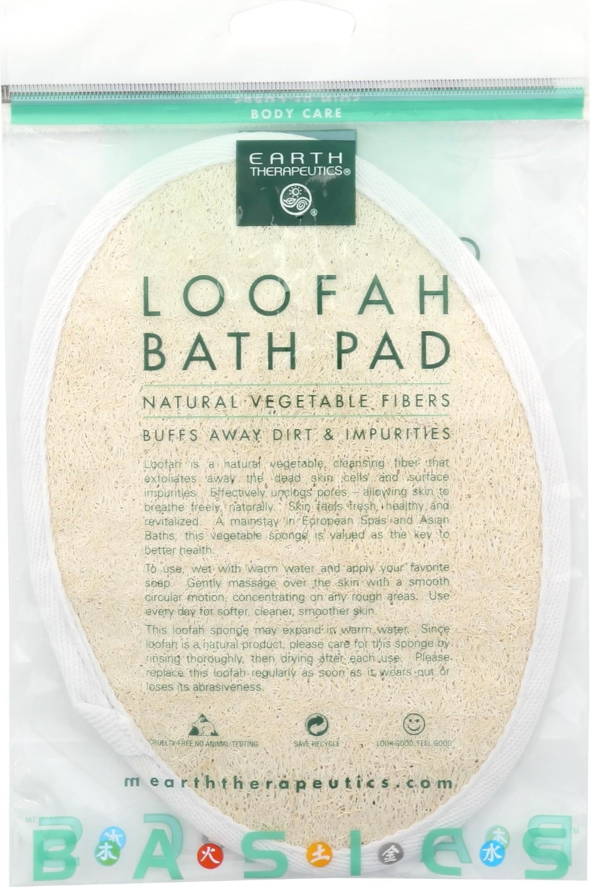 Earth Therapeutics Loofah Bath Pad 1 EA - Earth Therapeutics Official Product Imagery - 1