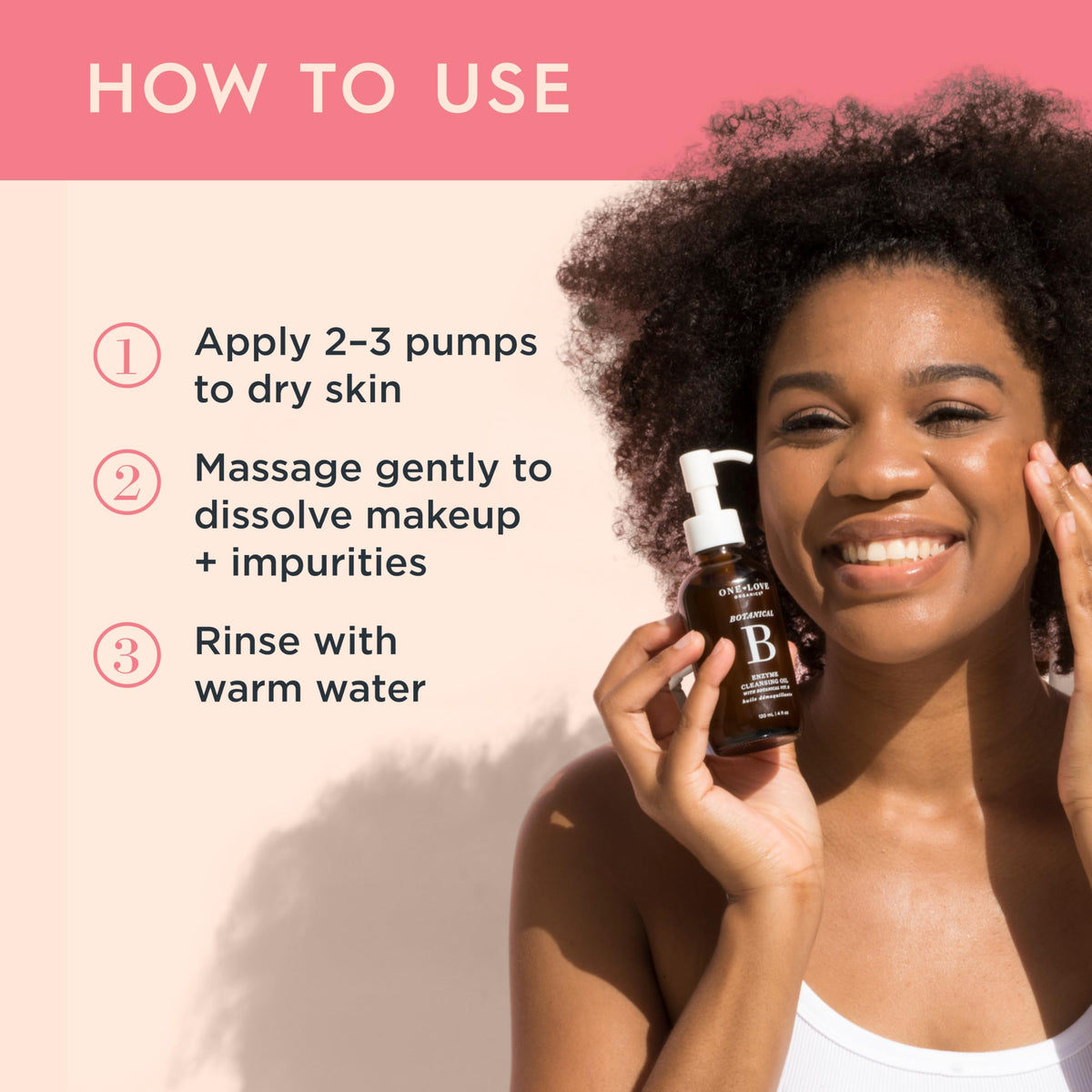 One Love Organics Botanical B Enzyme Cleansing Oil Hydrating - One Love Organics Official Imagery - 6