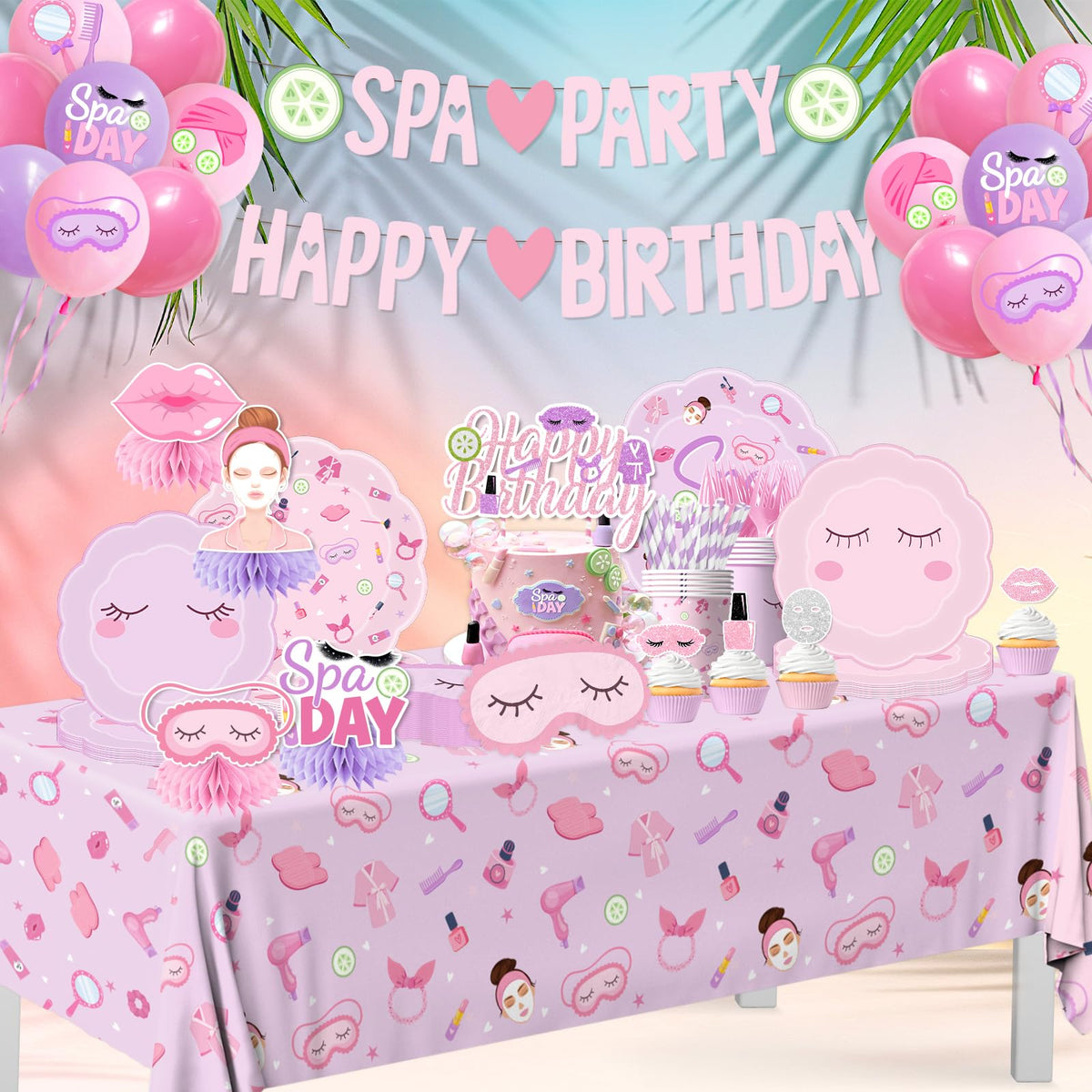 Spa Party Supplies for Girls - MUXJEQA Official Imagery - 4