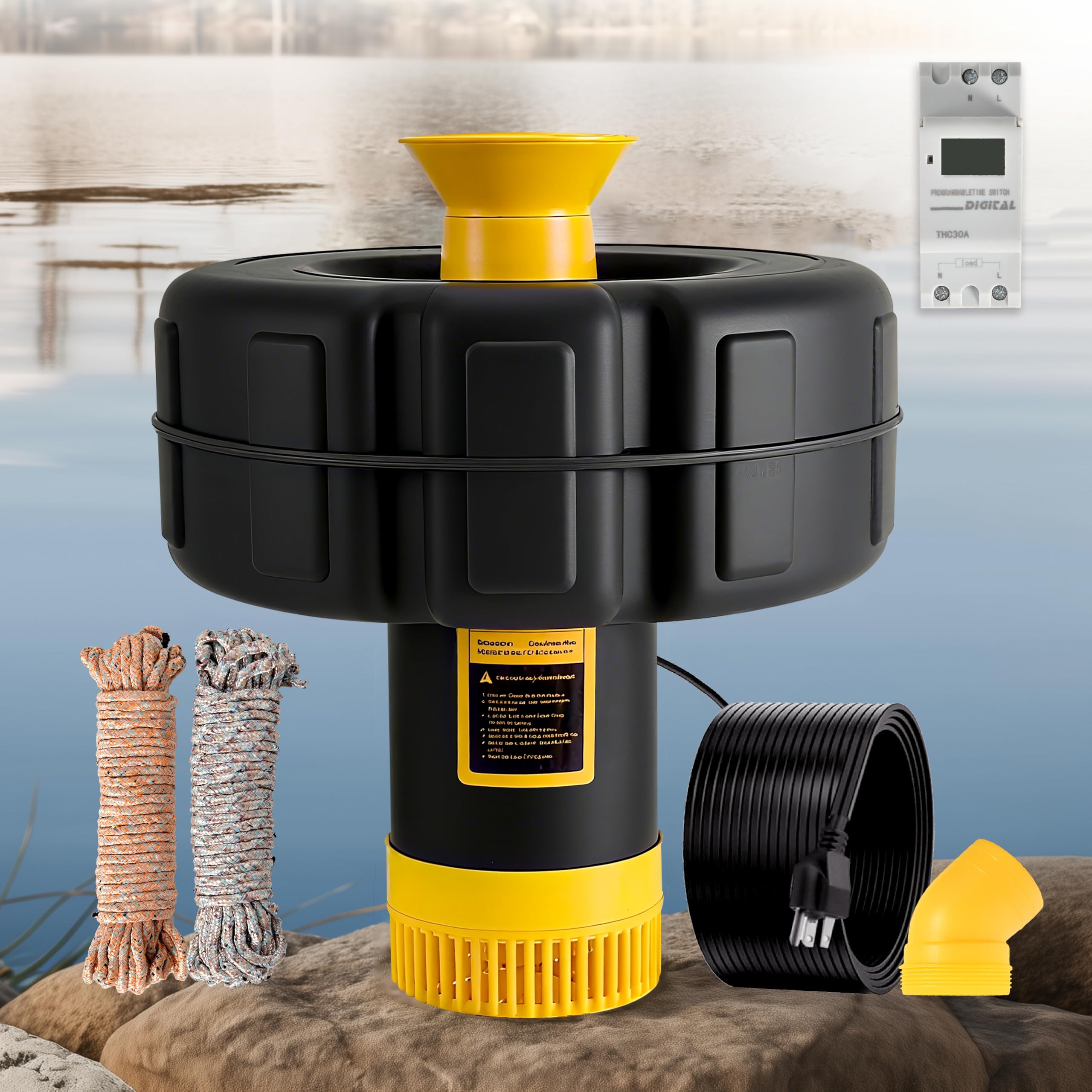 YANASO Pond Fountain Aerator, 1HP 15000 GPH Fountain Pump with Ti - YANASO Official Product View 1