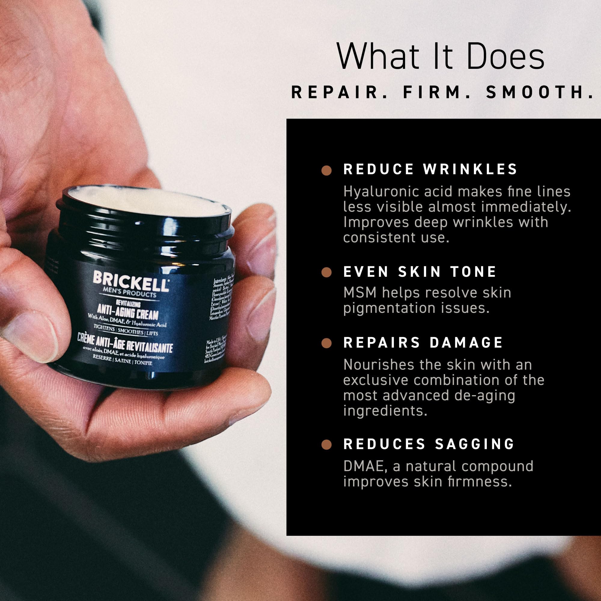 Brickell Men's Revitalizing Anti-Aging Cream For Men, Anti - Brickell Men's Products