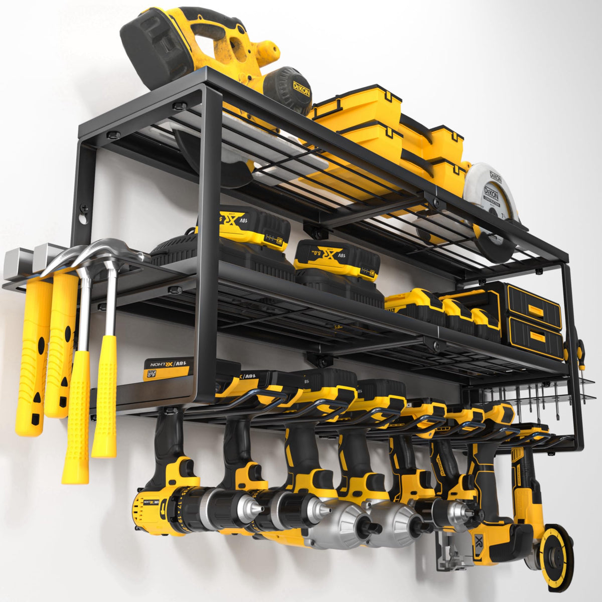 Heavy Duty Power Tool Organizer Wall Mount Cordless Drill - YYR Official Imagery - 1