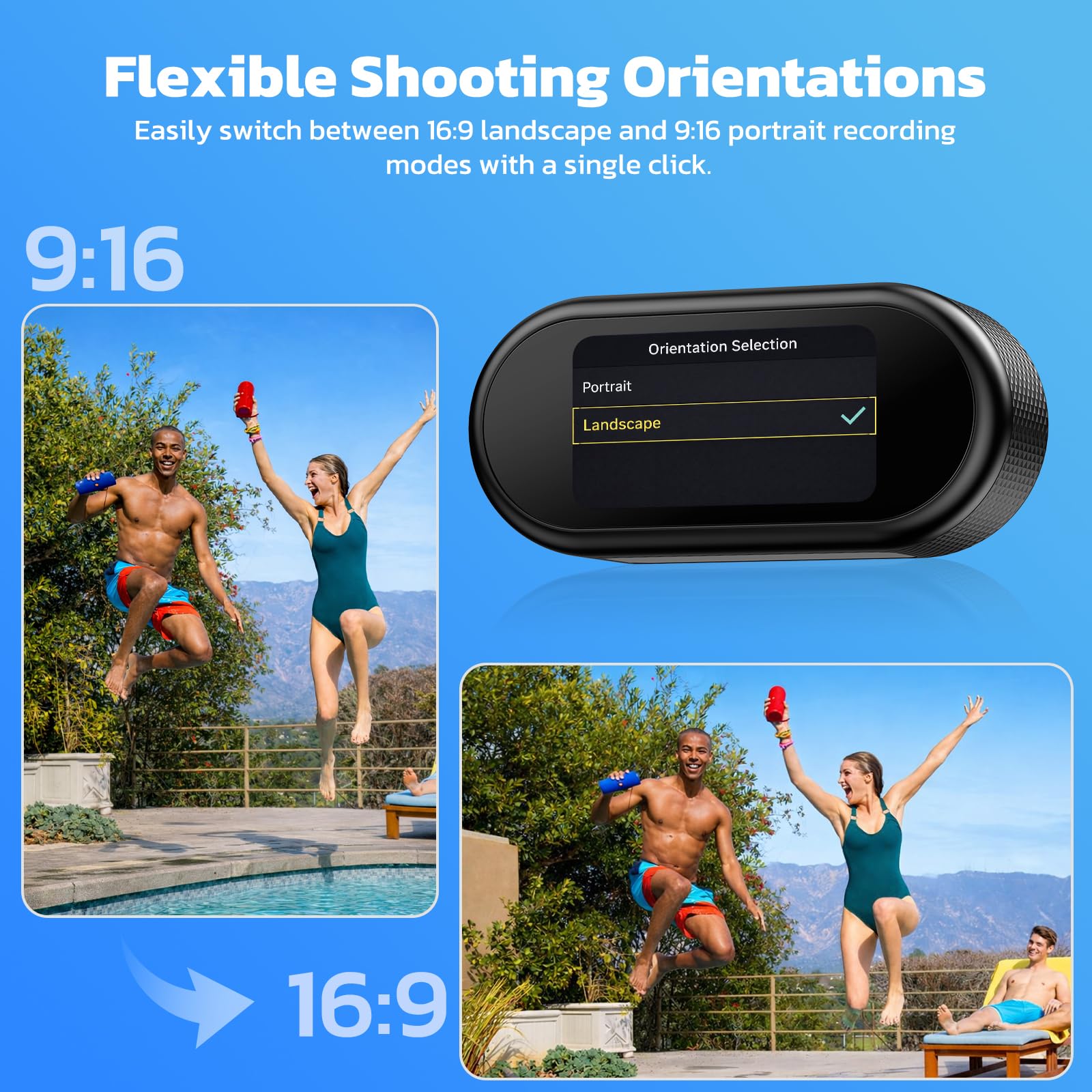 CAMWORLD 4K Mini Body Camera with 64GB Card, Thumb Action Camera by CAMWORLD - Angle View 5