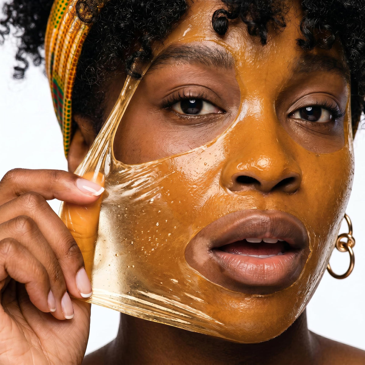 Glo Melanin Sea Moss Wrapping Peel Off Face Mask - Glo Melanin Official Imagery - 3