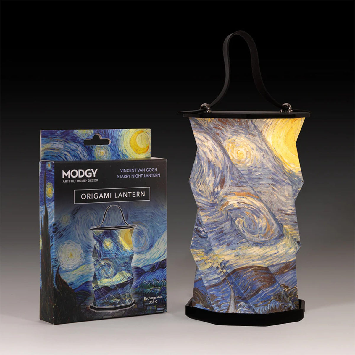 Starry Night Origami Lantern Rechargeable LED Decorative - MODGY Official Imagery - 5