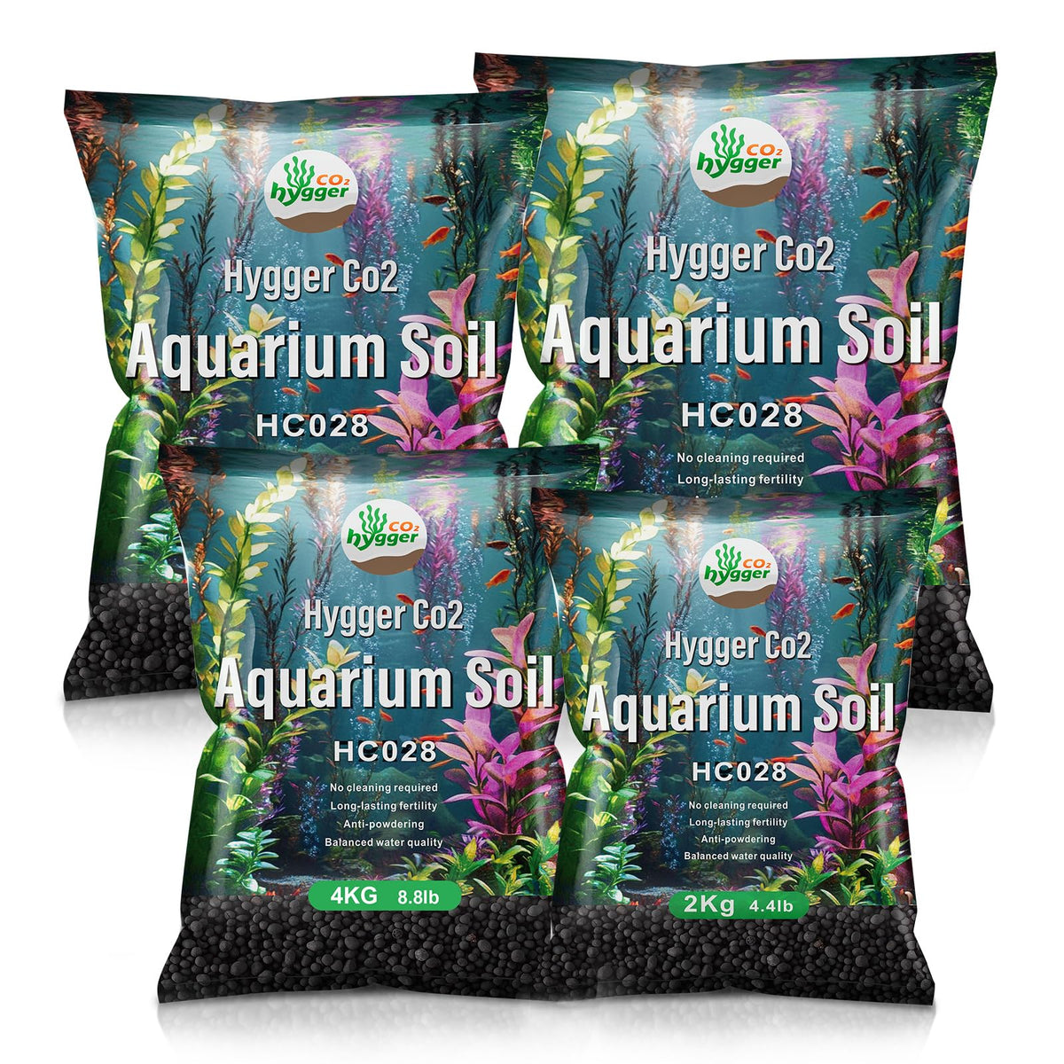 Upgraded Aquarium Soil Water Grass Mud Ideal for Fish Tank - Hygger CO2 Official Imagery - 1