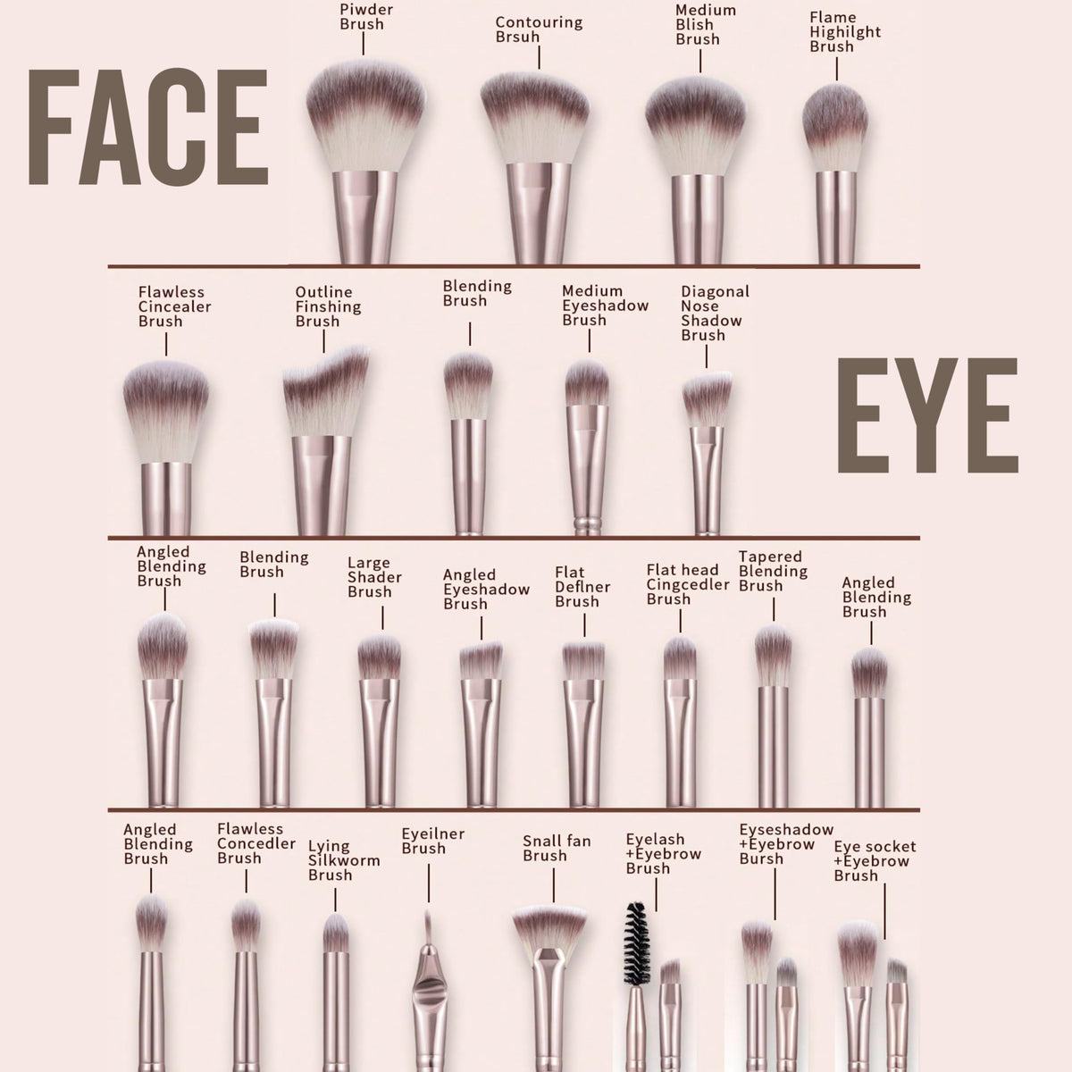 Professional Makeup Tools Set 54pcs set Cosmetic Brush - Premium Selection Official Imagery - 3