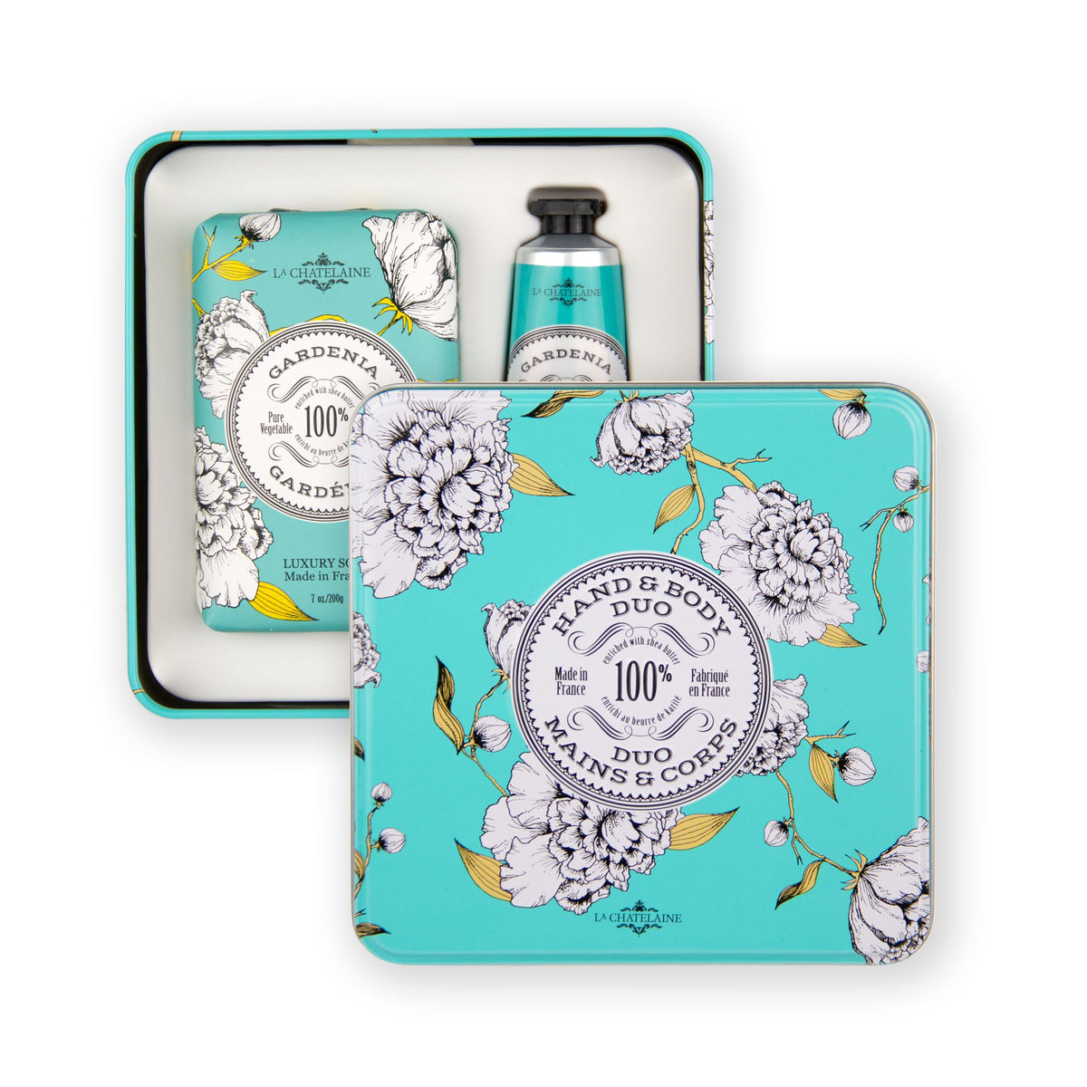 La Chatelaine Gardenia Triple Milled Bar Soap and 20 Shea - La Chatelaine Official Imagery - 3
