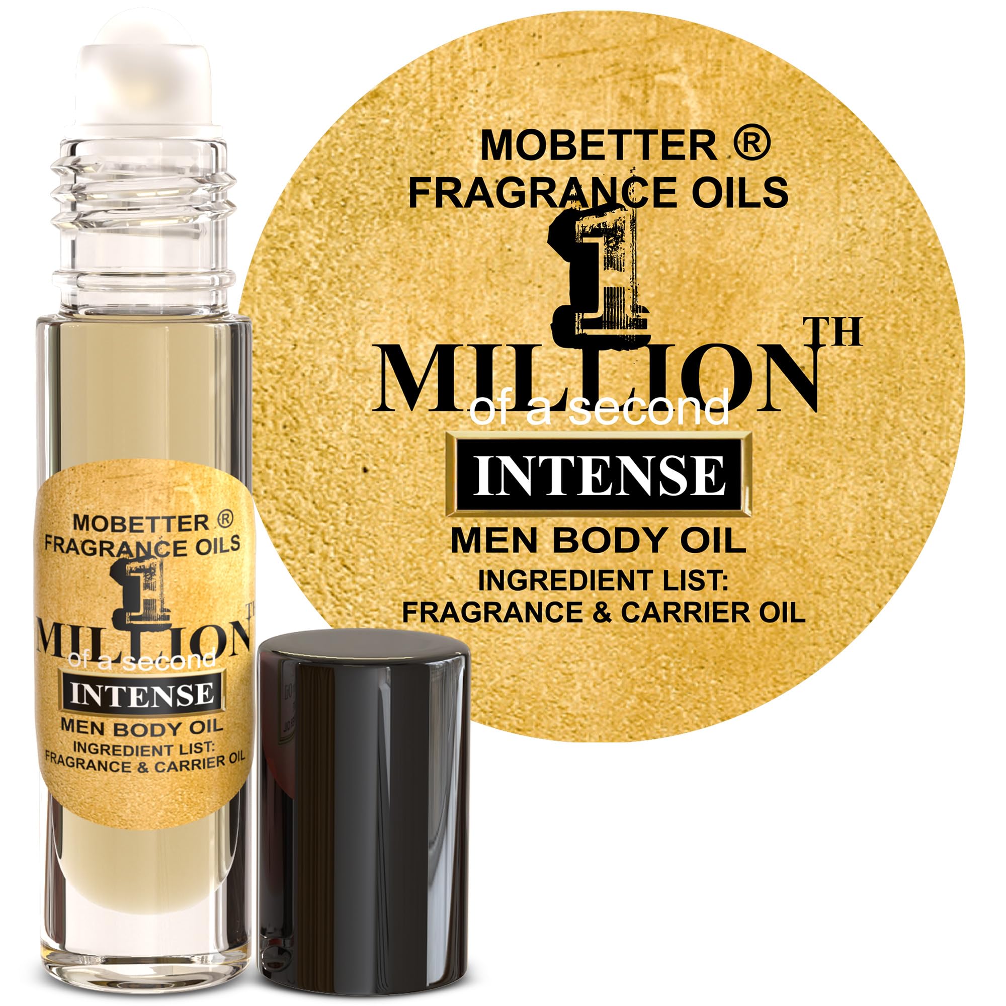 MOBETTER FRAGRANCE OILS 1 Millionth of a Second Intense Men - Product Imagery