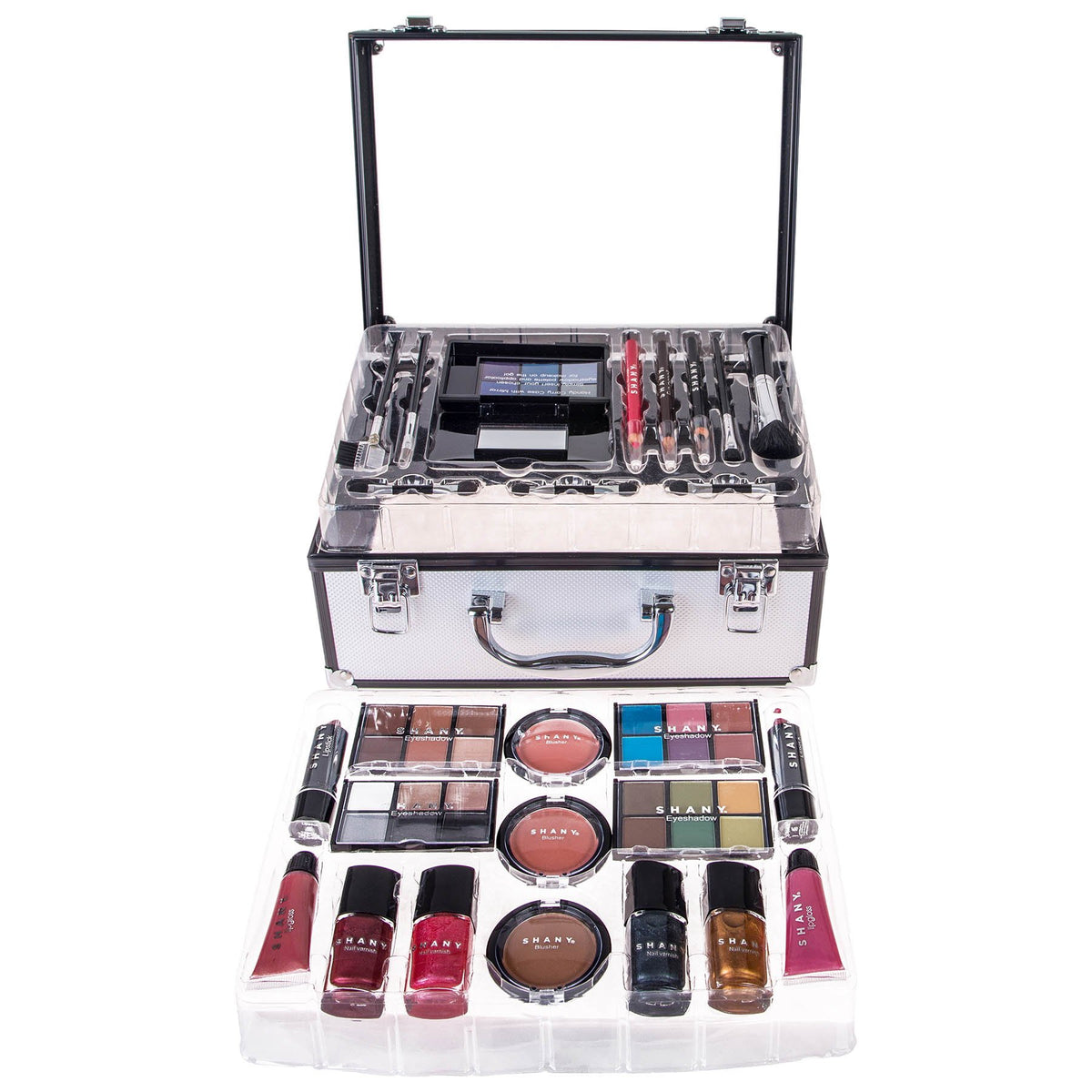SHANY Carry All Trunk Makeup Train Case with Re usable - SHANY Official Imagery - 8