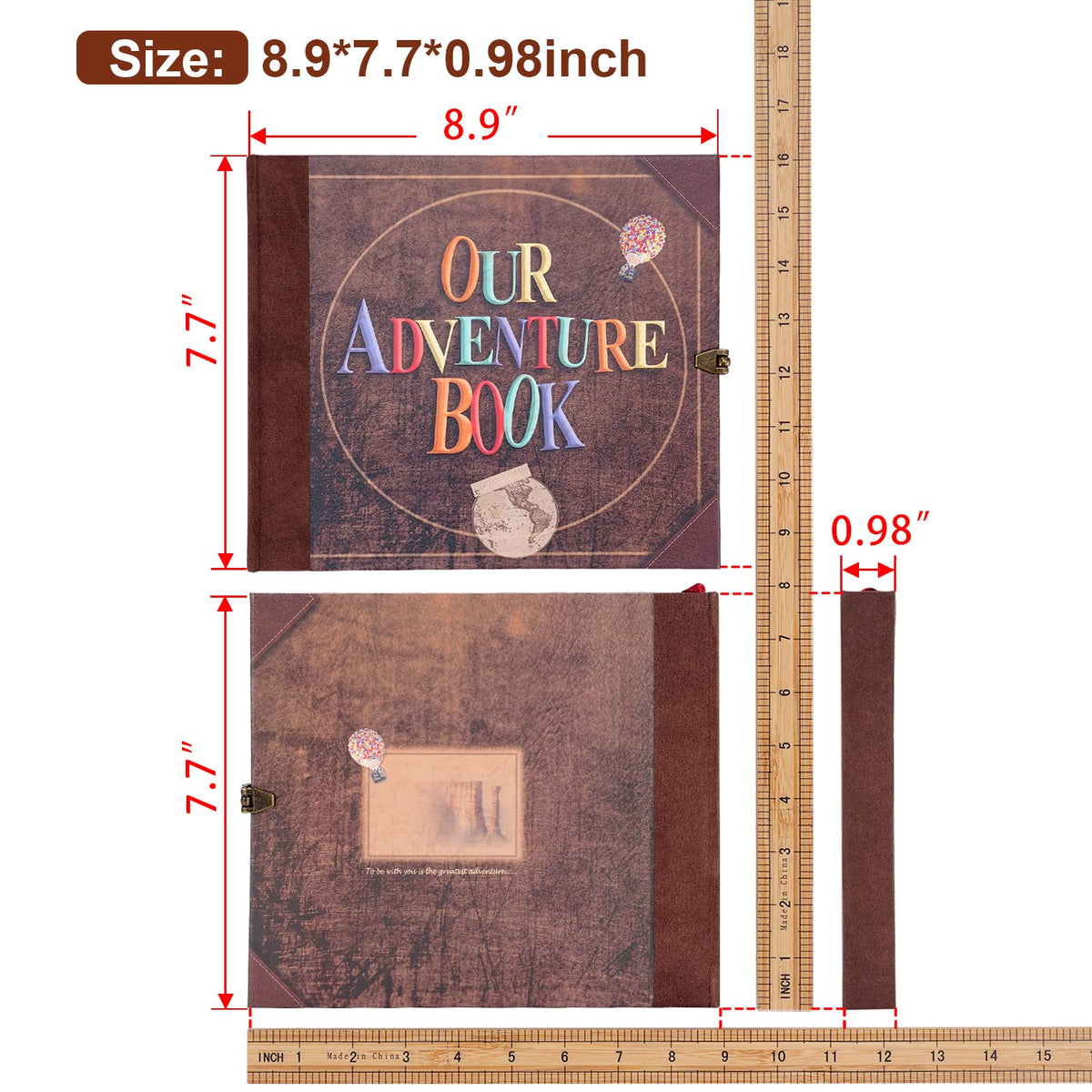 Our Adventure Book Scrapbook Photo Album Retro Style - JIMBON Official Imagery - 3