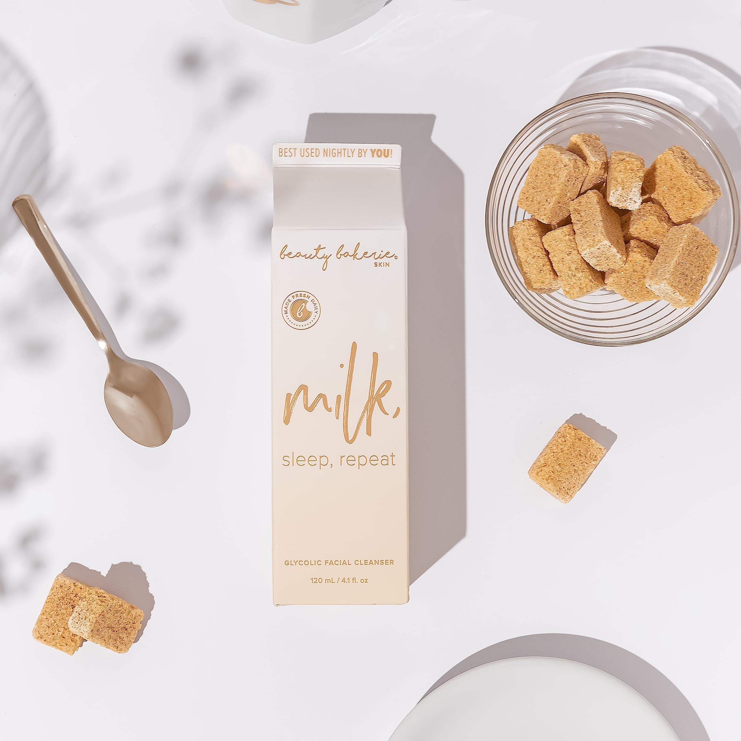 Beauty Bakerie Milk, Sleep, Repeat Glycolic Facial Cleanser, - Beauty Bakerie