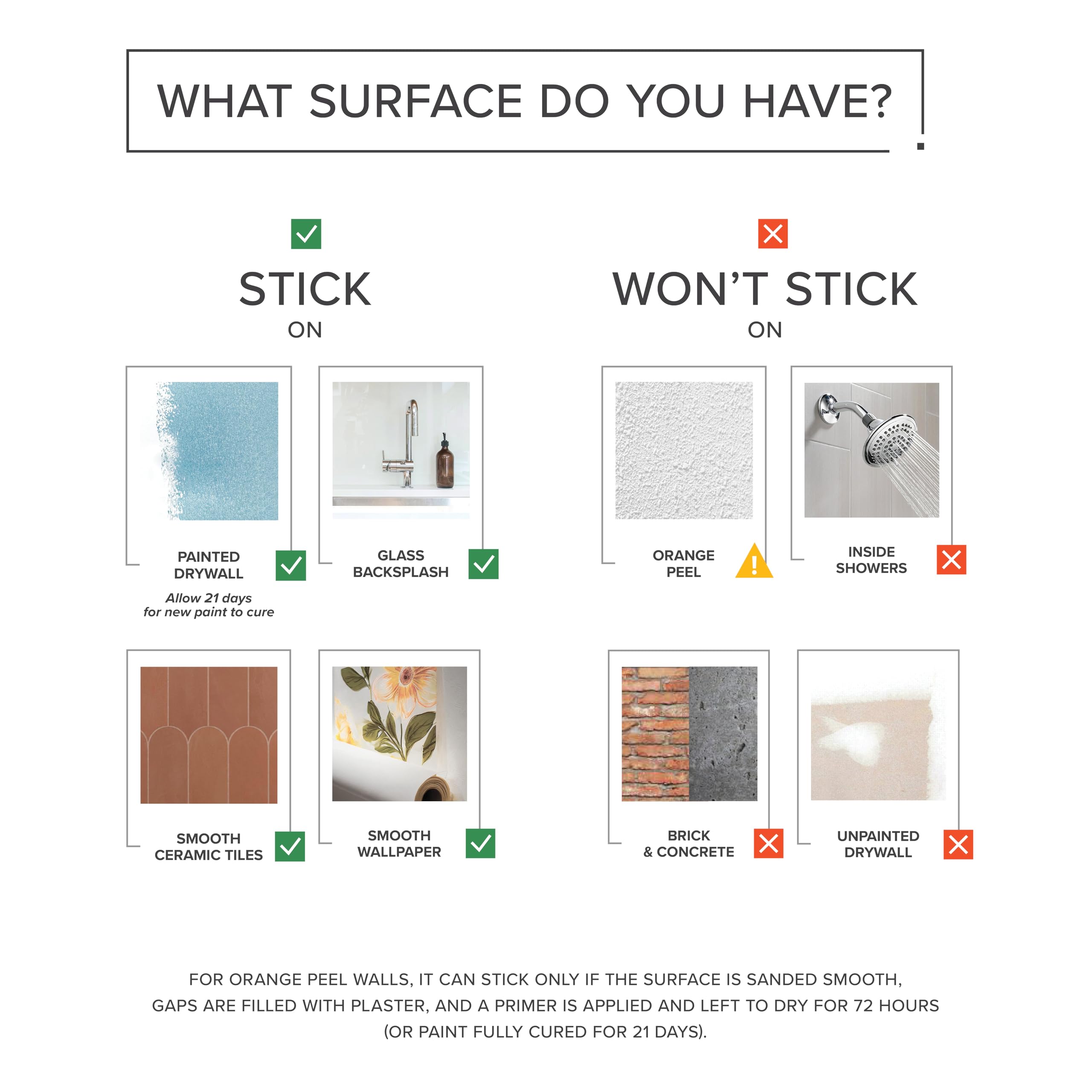 Smart Tiles Peel and Stick backsplash, Stacked White & Grey, 11.4 - Smart Tiles Official Product View 8
