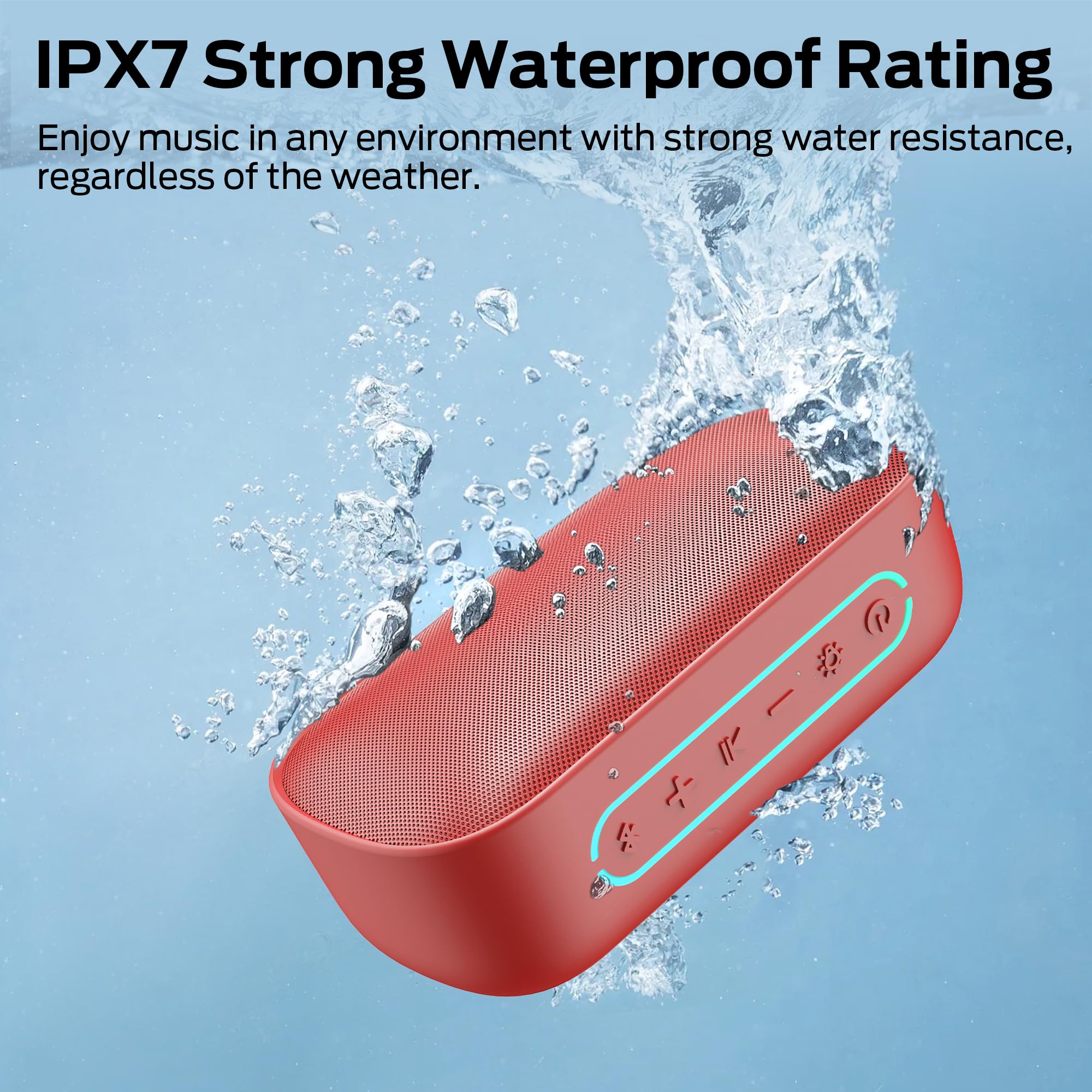 Oraolo S150 Bluetooth Speaker, IPX7 Waterproof Portable Speaker, by Oraolo - Angle View 3