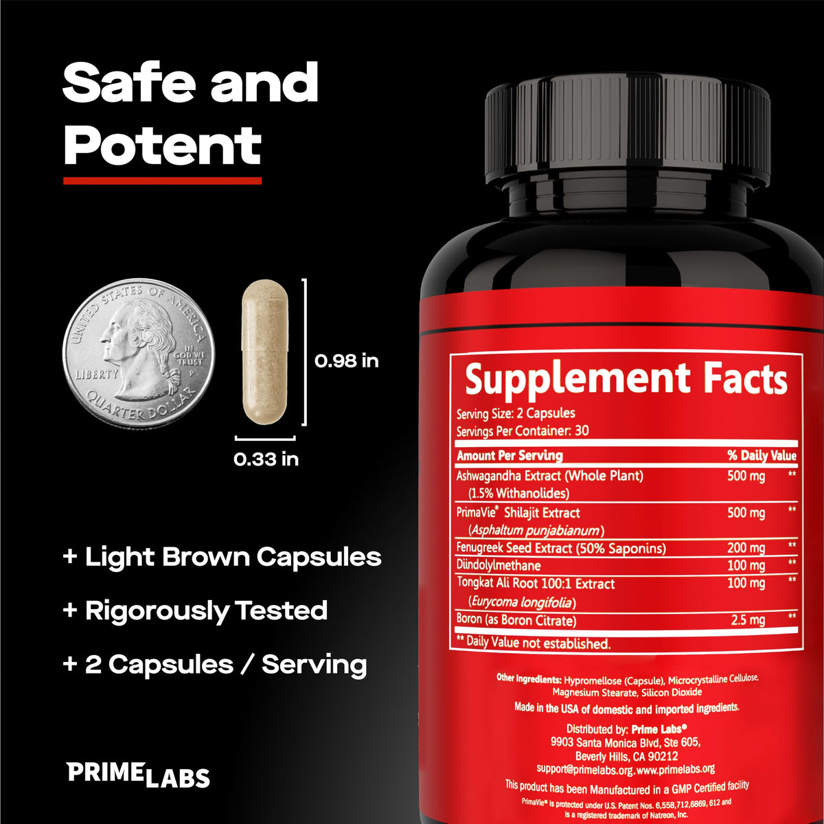Prime Labs Prime Test Pro Testosterone Booster for Men with - Prime Labs Official Imagery - 6