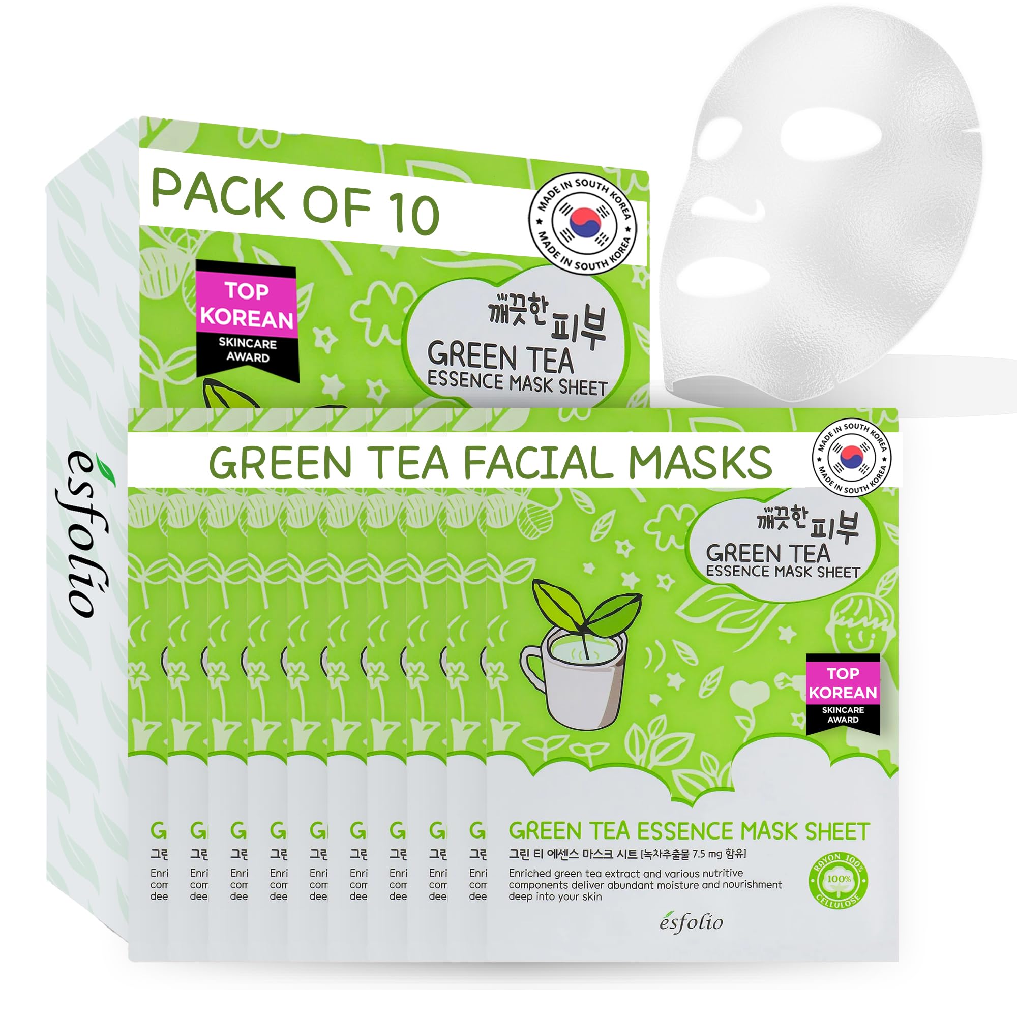 esfolio Volcanic Ash Face Mask – Deep Cleansing Korean Sheet - esfolio
