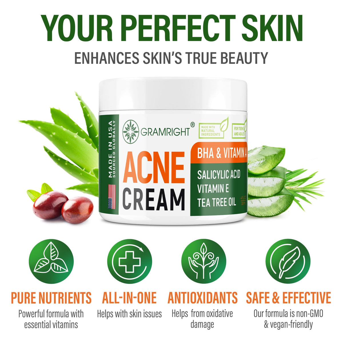 Salicylic Acid Face Cream - GRAMRIGHT Official Imagery - 7