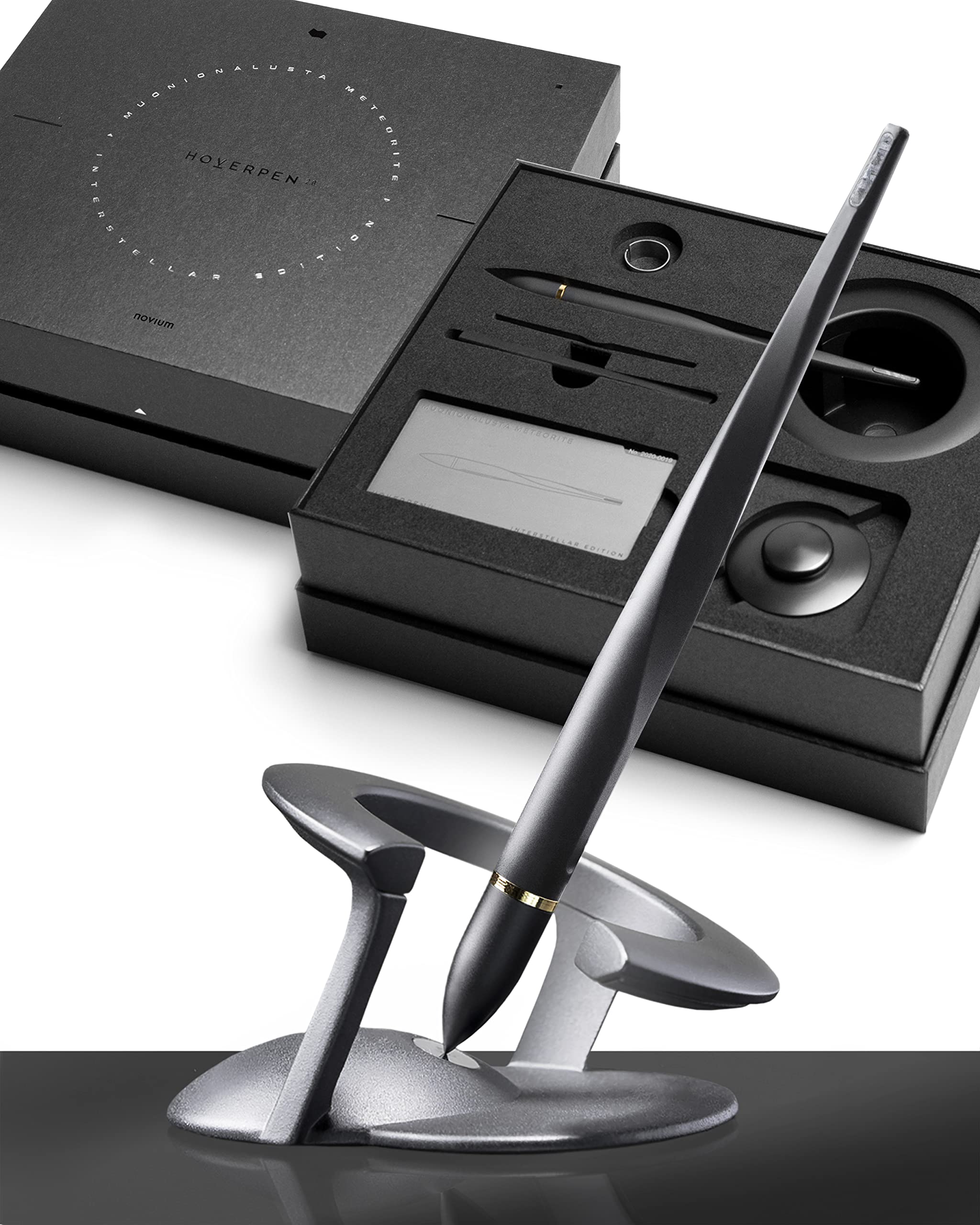 novium Hoverpen Interstellar - Space Black, Ballpoint Pen by novium - Angle View 10