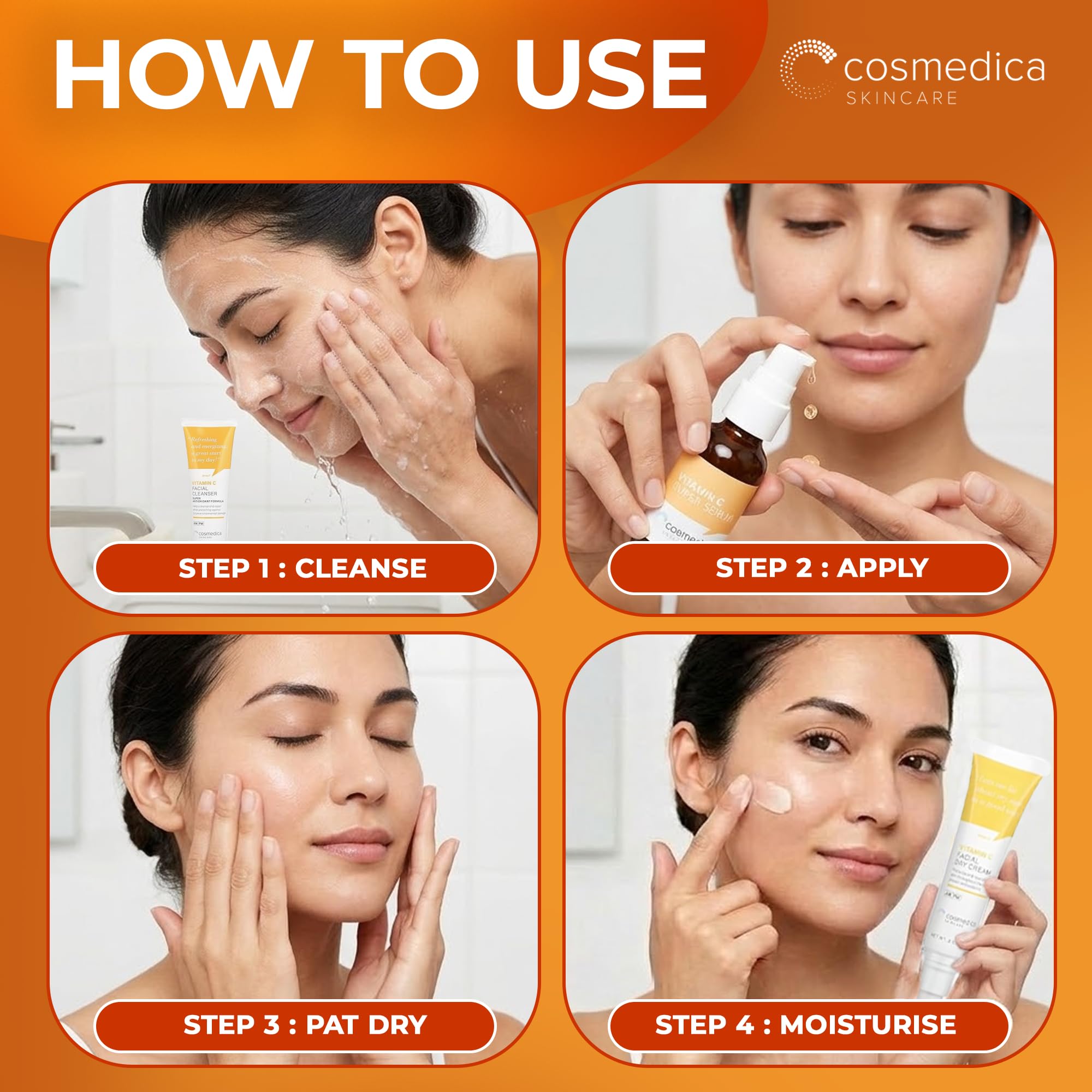 Cosmedica Skincare Vitamin C Serum for Face with Hyaluronic - Cosmedica Skincare Official Imagery - 5