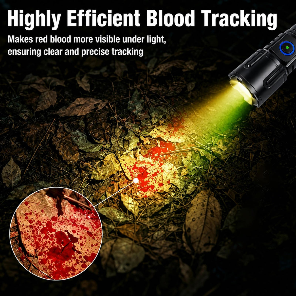 Blood Tracking Light for Hunting Blood Tracker Flashlight - MJZ Official Imagery - 5