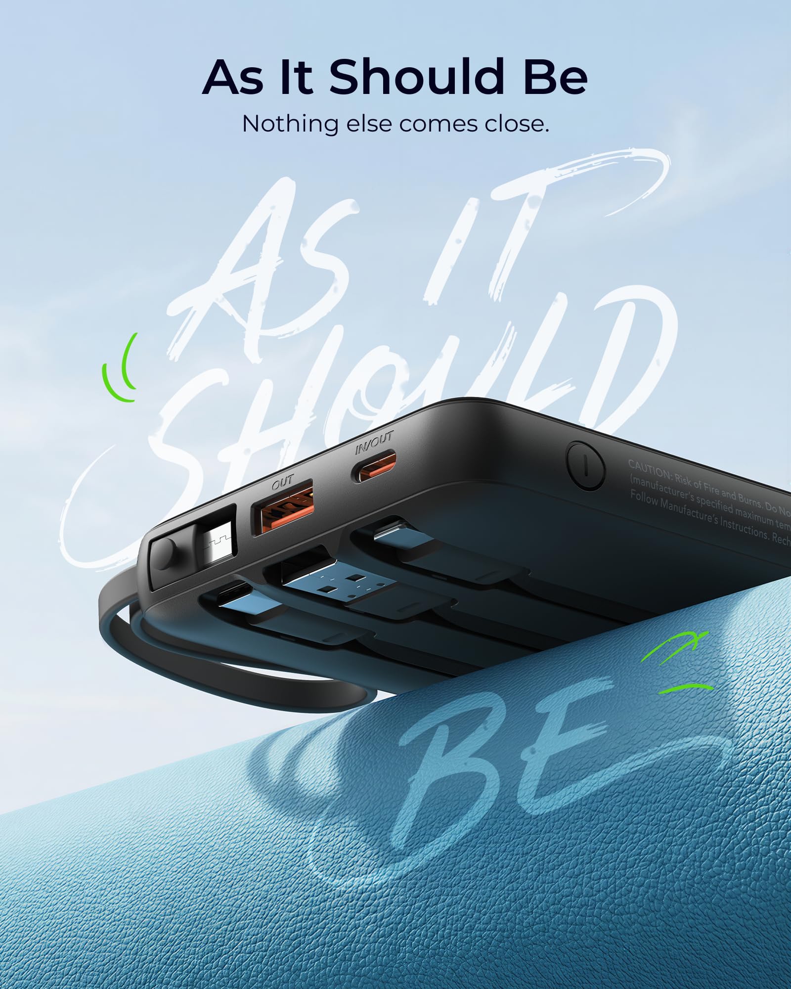VRURC Portable Charger 4 Built in Cables 20000mAh Fast - VRURC Official Imagery - 8