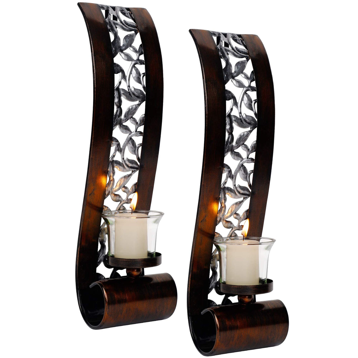 Shelving Solution Wall Sconce 14 4 x 3 5 Inch with Tea Light - Shelving Solution Official Imagery - 1