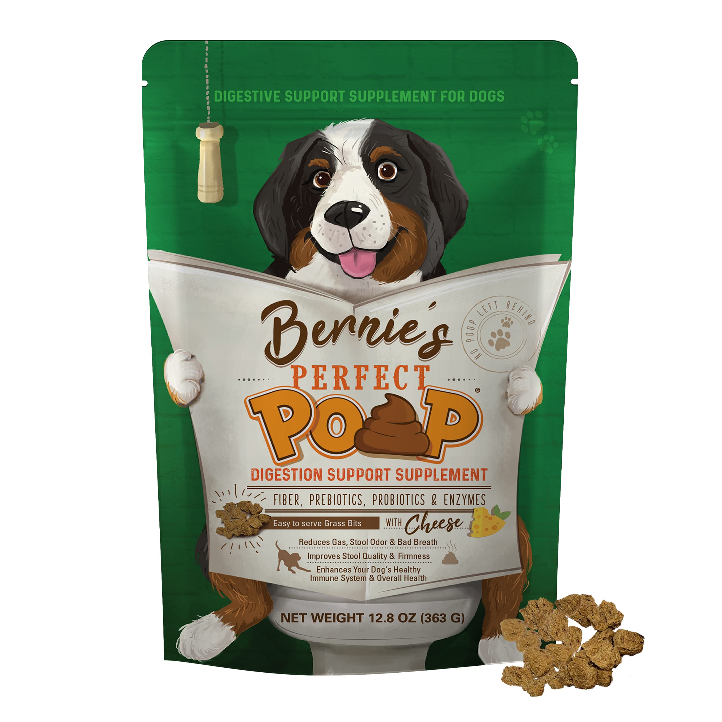 Bernie's Perfect Poop 4-in-1 Dog Digestion Supplement, Chicken, 12.8 oz - Bernie's Official Product View 10