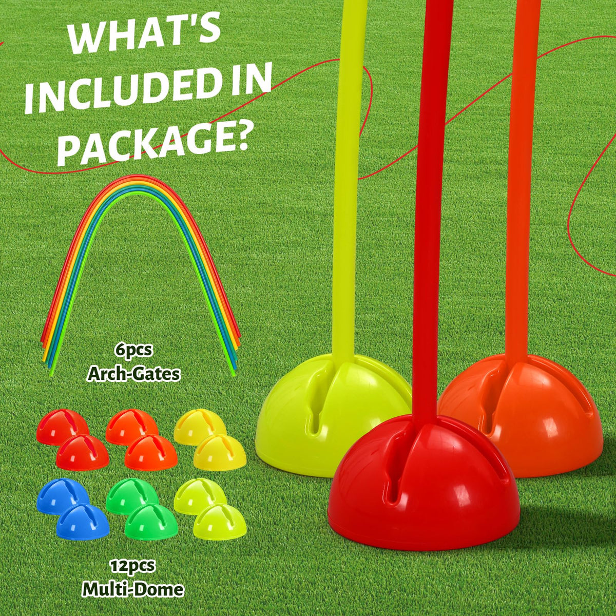 Hiboom 6 Set Obstacle Course Agility PE Equipment for - Hiboom Official Imagery - 7