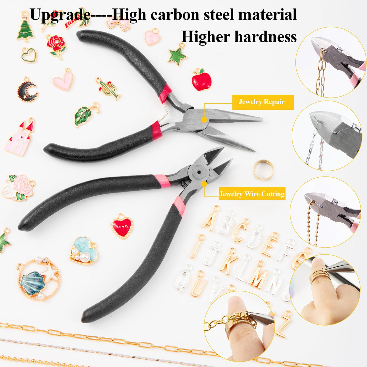 HUISUYTON 18K Gold 59FT 12Roll Necklace Chain Kit for - HUISUYTON Official Imagery - 5
