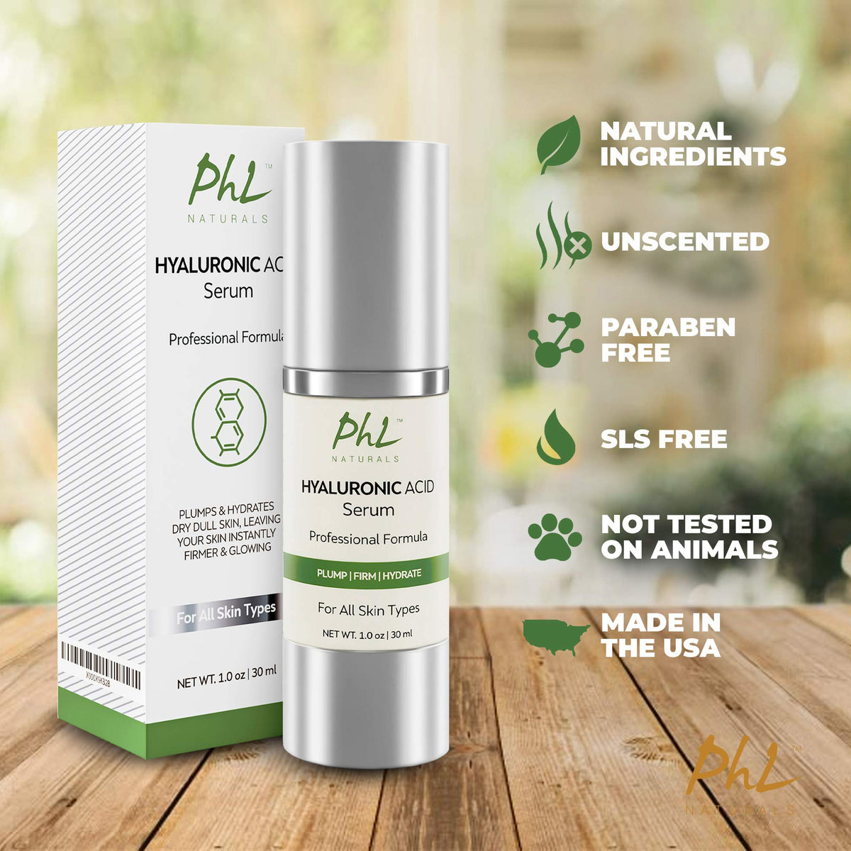 Hyaluronic Acid Serum for Face - PHL Naturals Official Imagery - 6