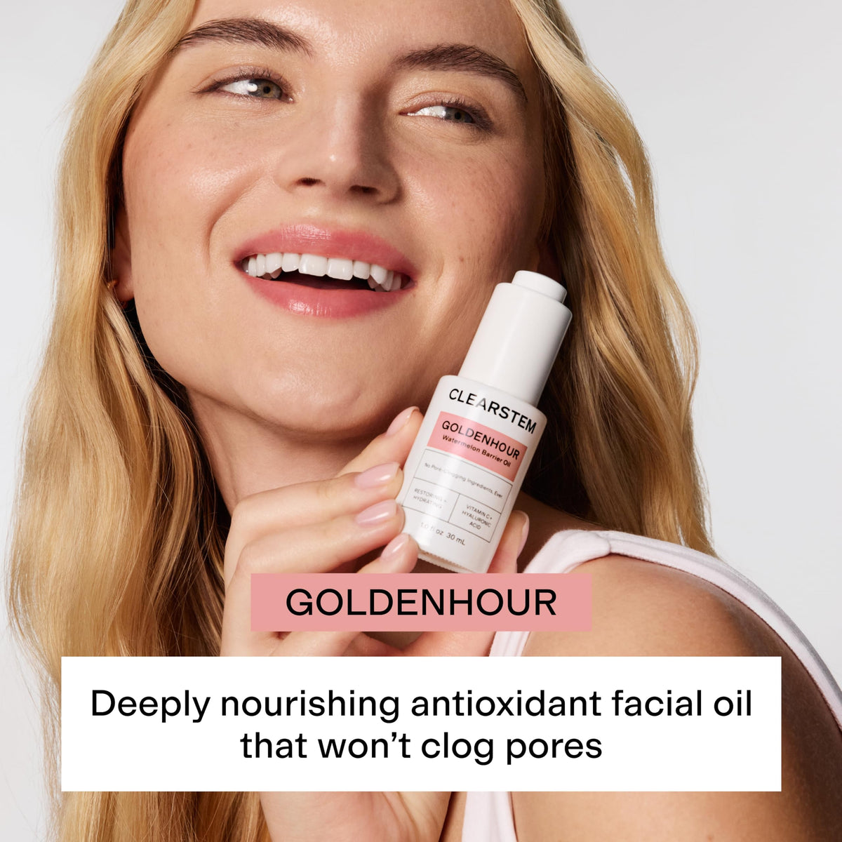 GOLDENHOUR Facial Oil - CLEARSTEM Official Imagery - 3